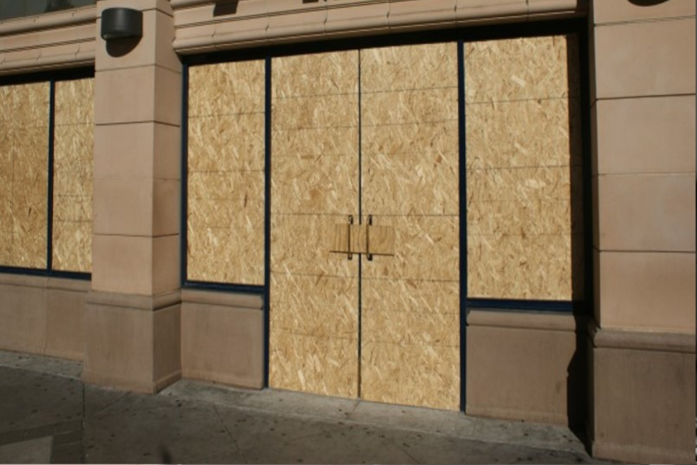 Boarding Up in Clerkenwell, Barbican, Finsbury, EC1